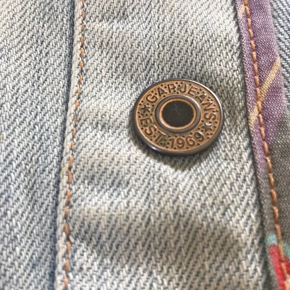 Gap Cotton Rushed Light Blue Jean Jacket Size XS - Picture 7 of 8